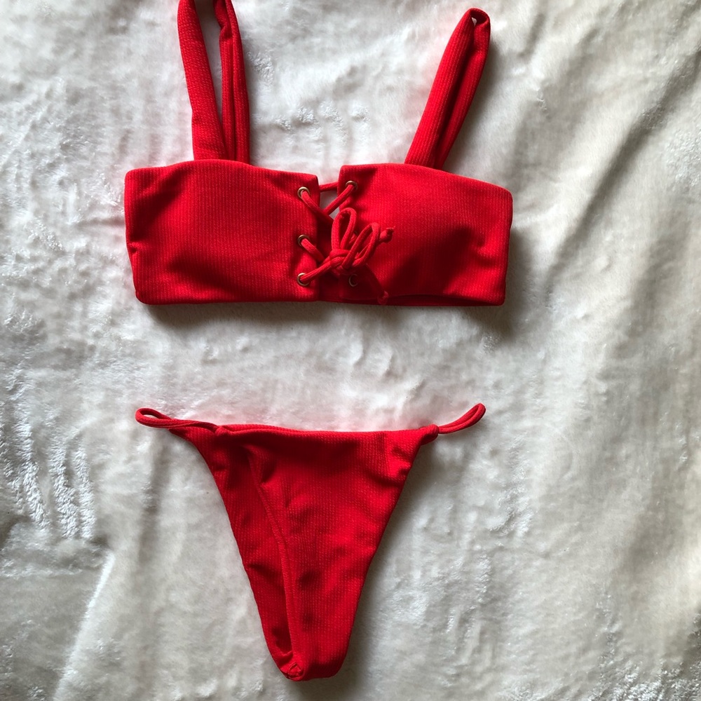 Super cute & sexy red swimsuit
